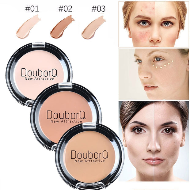 3Color Concealer Full Cover Cream Facial Make Up Waterproof Foundation Face Contour Makeup Pores Corrector Brand Eye Cosmetic